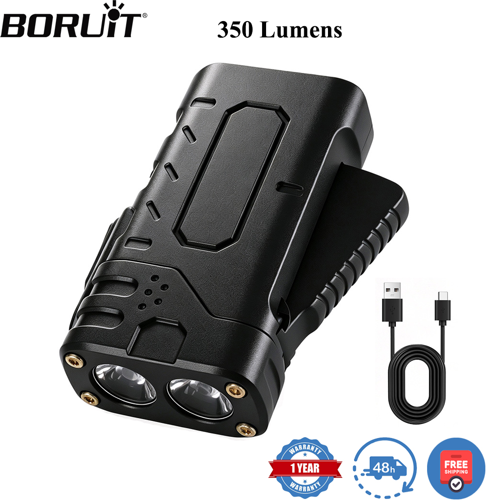 Outdoor Sport Activity - BORUIiT Hand Crank EDC LED Flashlight