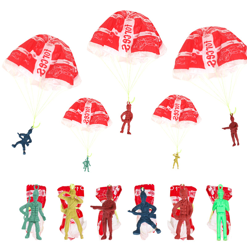 Outdoor Sport Day - 10pcs Plastic Ejecting Parachute Toy Outdoor