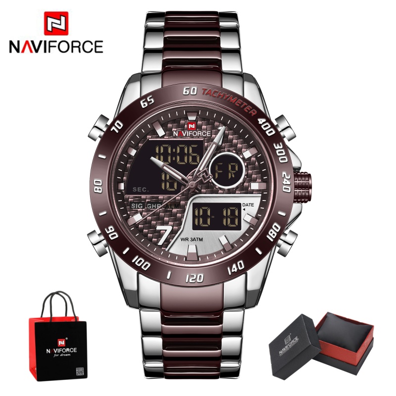 Outdoor Sport Watch - NAVIFORCE Men‘s New Analog Digital Watch