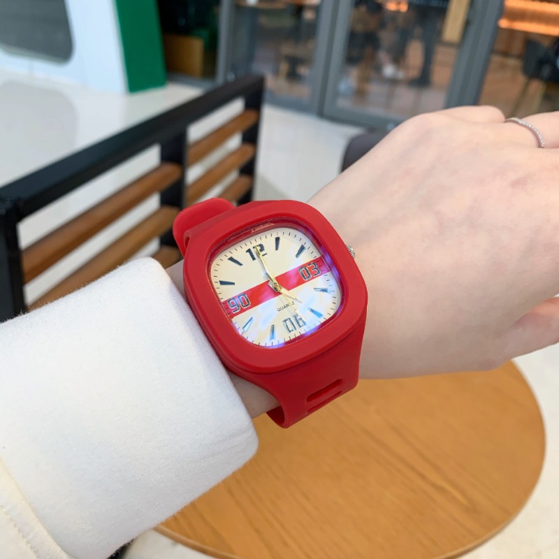 Outdoor Sport Watch - Square Silicone Electronic Watch, Women's Sports