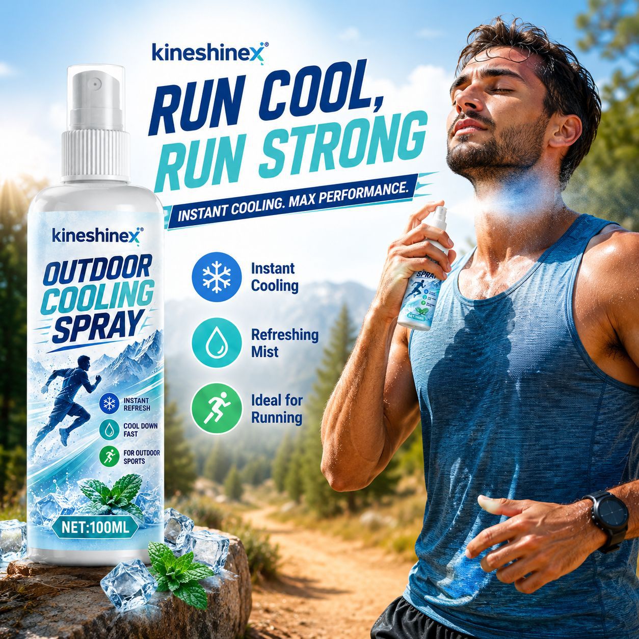 Outdoor Cooling Spray 100ml–In - Outdoor Sport Activity recension och pris