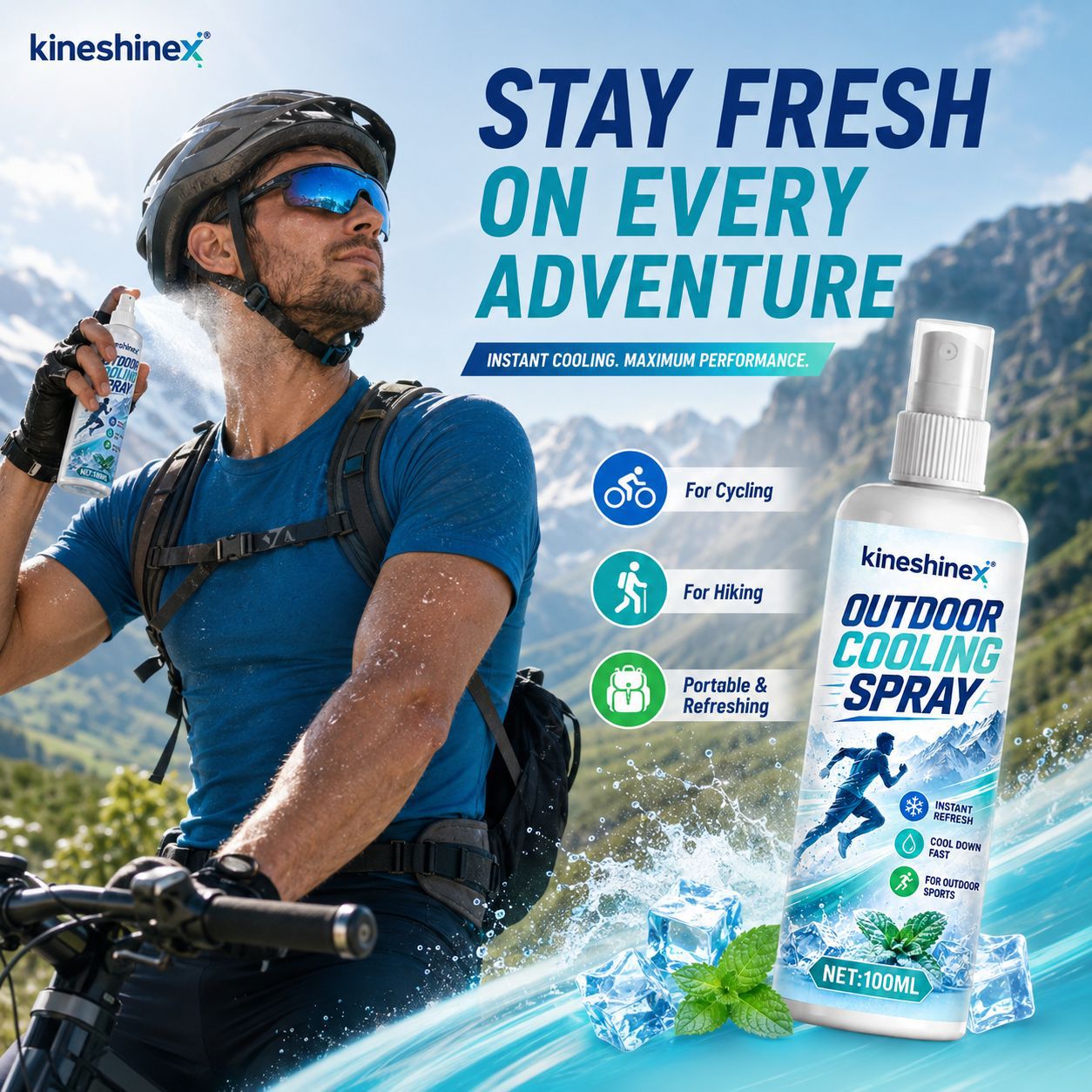 Outdoor Cooling Spray 100ml–In - Outdoor Sport Activity recension och pris