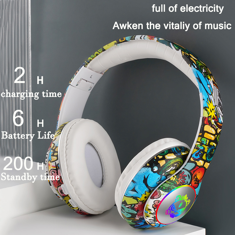 Graffiti Bluetooth Headphones  - Outdoor Sport Activities For Kids recension och pris