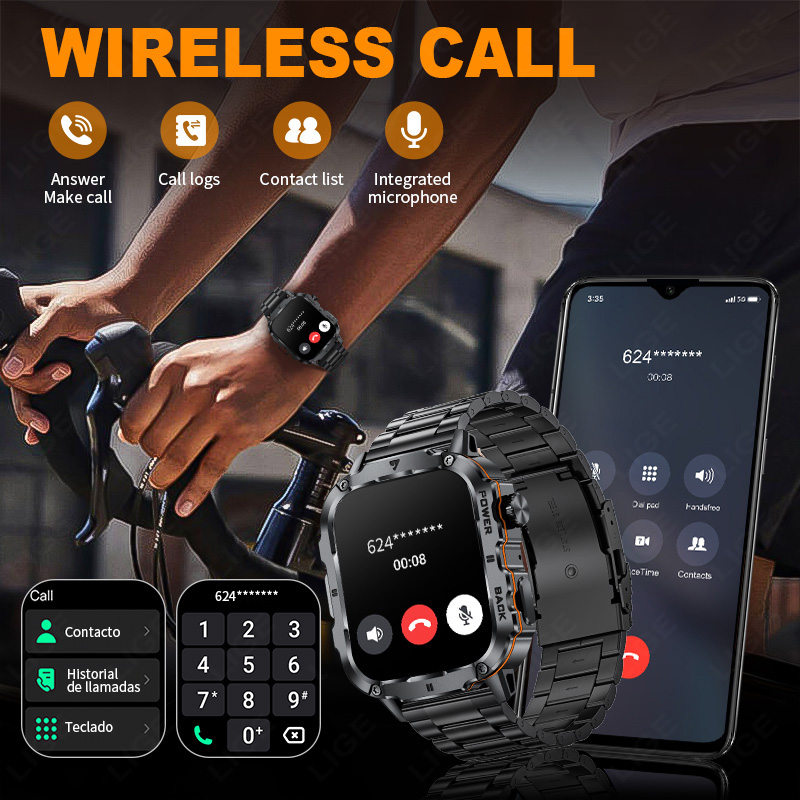 LIGE 2025 Rugged Military Smar - Outdoor Sport Day recension och pris