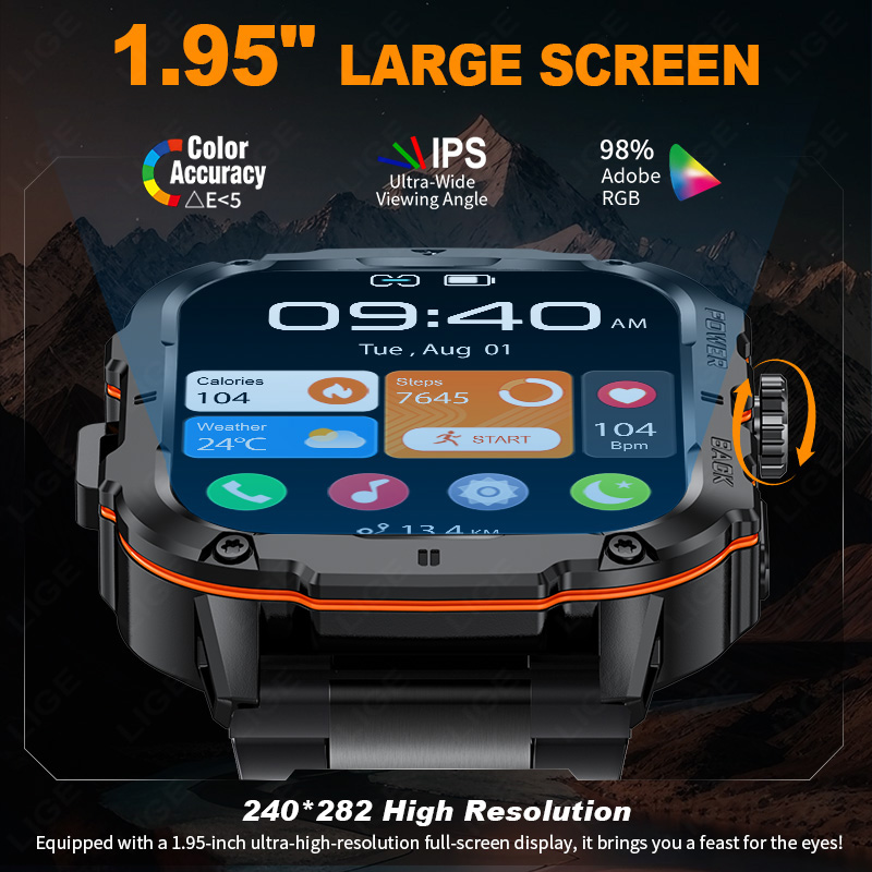 LIGE 2025 Rugged Military Smar - Outdoor Sport Day recension och pris