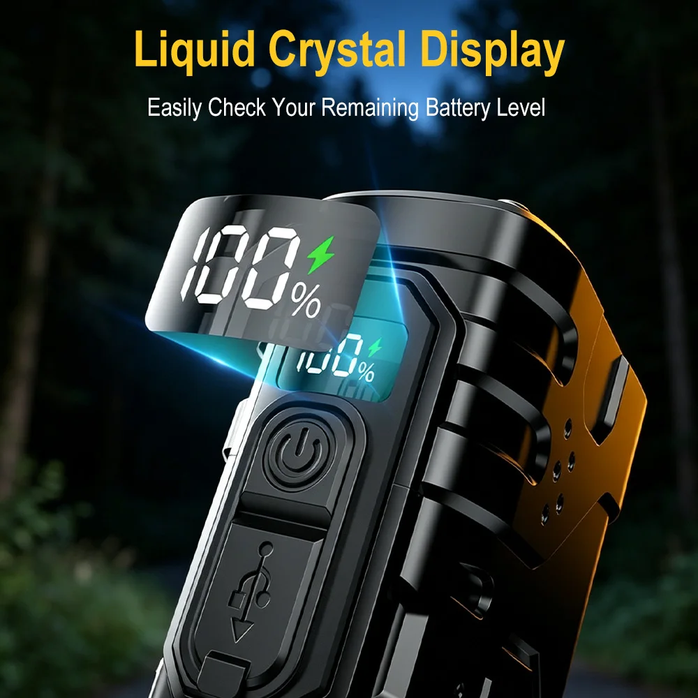 BORUIiT Hand Crank EDC LED Fla - Outdoor Sport Activity recension och pris