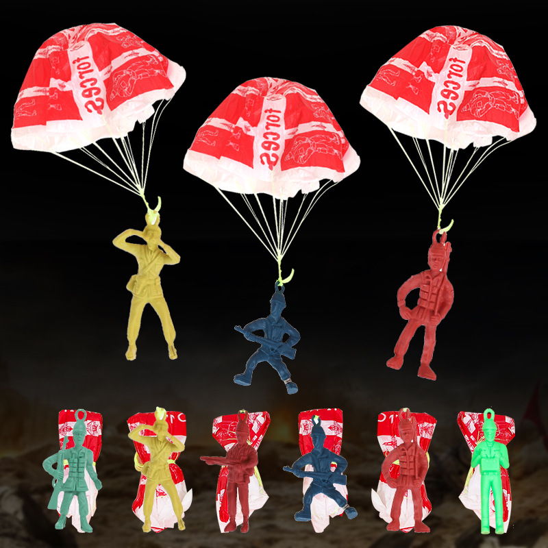 10pcs Plastic Ejecting Parachu - Outdoor Sport Day recension och pris