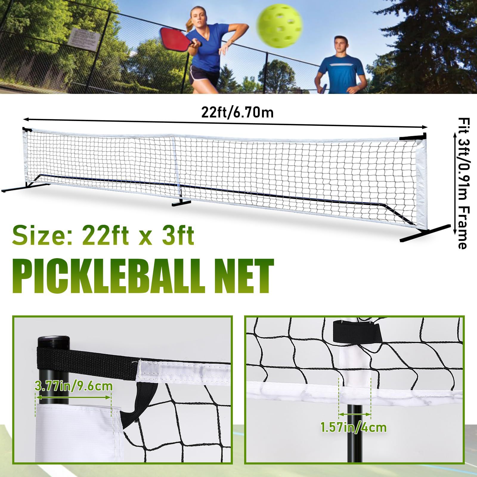 1Pcs/lot Black Portable Pickle - Outdoor Sports Net recension och pris