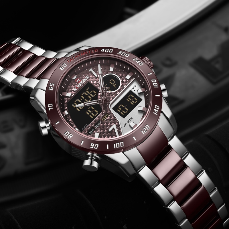 NAVIFORCE Men‘s New Analog Dig - Outdoor Sport Watch recension och pris
