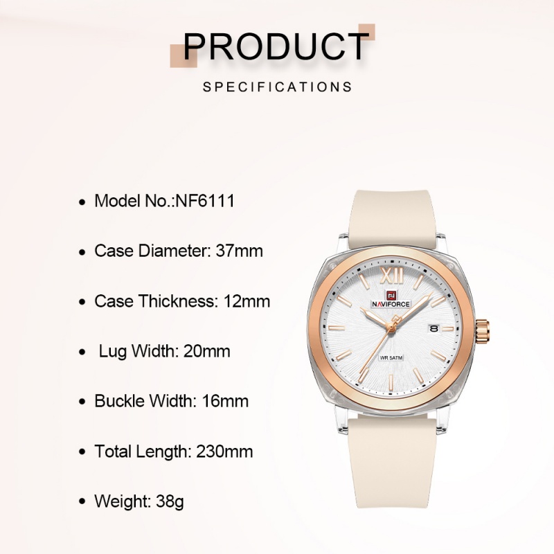 NAVIFORCE Minimalist Style Wom - Outdoor Sport Watch recension och pris