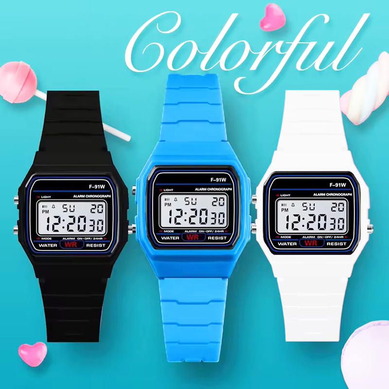 F-91W LED Electronic Watches f - Outdoor Sport Watch recension och pris